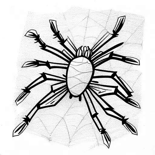 Spider tattoo design idea