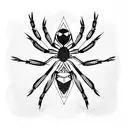 Spider tattoo design idea