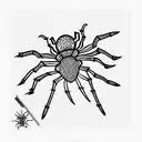 Spider tattoo design idea