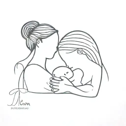 mom and teacher tattoo design idea