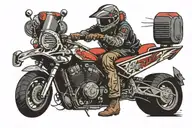 throttle therapy dirtbiking   tattoo design idea