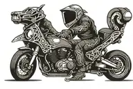 throttle therapy dirtbiking   tattoo design idea