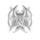 Infinity with ceown tattoo design idea