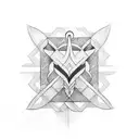 Infinity with ceown tattoo design idea