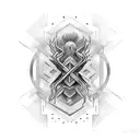 Infinity with ceown tattoo design idea