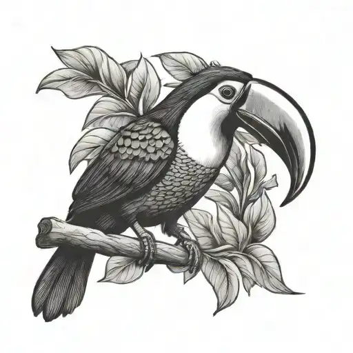 toucan tattoo design idea