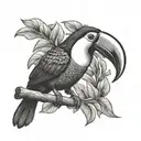 toucan tattoo design idea