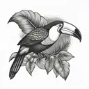 toucan tattoo design idea