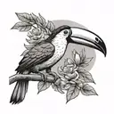 toucan tattoo design idea