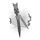 swords of finn from adventure time tattoo design idea