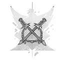 swords of finn from adventure time tattoo design idea