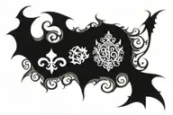 Blackout tattoo tattoo design idea