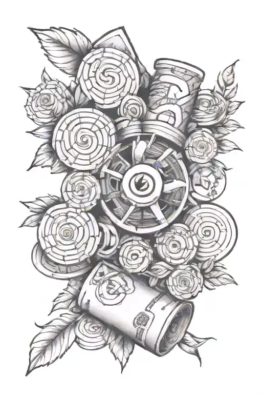 money roll inspired tattoo featuring tattoo design idea