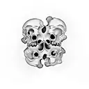 lisa simpsons skull tattoo design idea