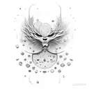 Change is the only constant gratitude service acceptance & continous growth  tattoo design idea