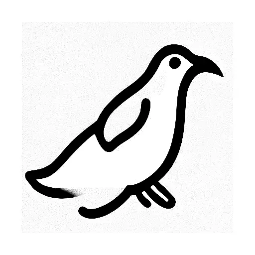 dove with a balloon in its beak tattoo design idea