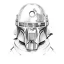 mandalorian defusing bomb tattoo design idea