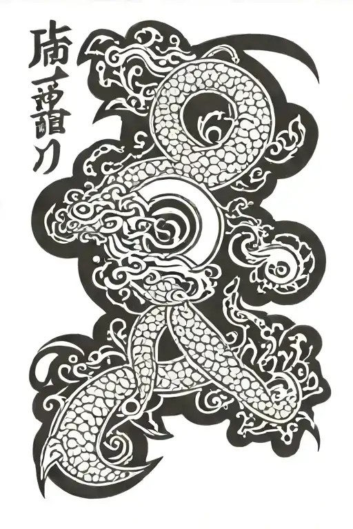 japanese text written tattoo design idea