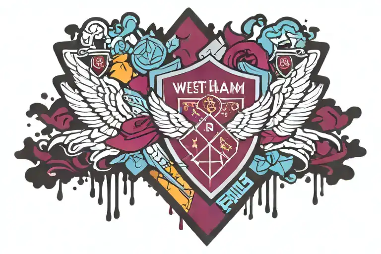 west ham united fc tattoo design idea