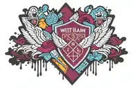 west ham united fc tattoo design idea