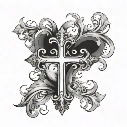 Cross. Feminine but also Masculine. tattoo design idea