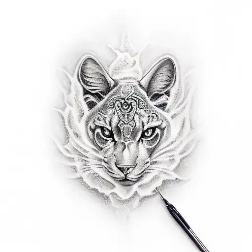 bougie tattoo design idea