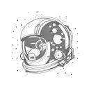Space, Astronaut, Snowboarding tattoo design idea