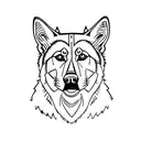 Husky  tattoo design idea