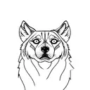 Husky  tattoo design idea