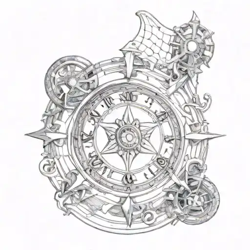 wheel of time piece tattoo design idea