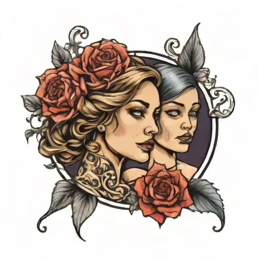 normal girl and gone girl by sza tattoo design idea
