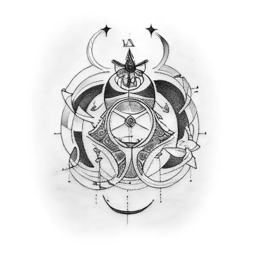 a tattoo representing the family with astrological signs. me in the center representing the sign of Taurus, my mother re tattoo design idea