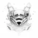 professional astronaut tattoo design idea