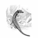 goanna tattoo design idea