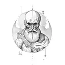 st christopher tattoo design idea