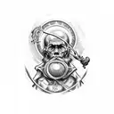 st christopher tattoo design idea
