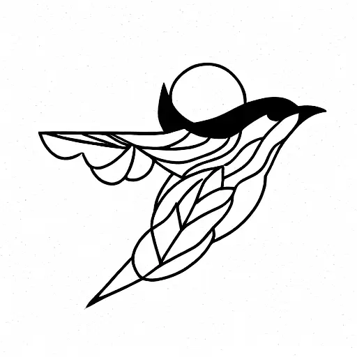 Bird tattoo design idea