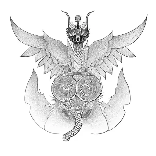 quetzalcoatl tattoo design idea