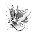 Sparrow tattoo design idea