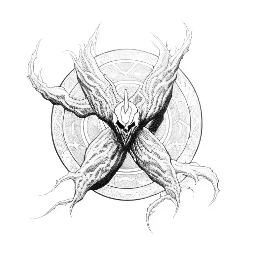 anti-venom in space tattoo design idea