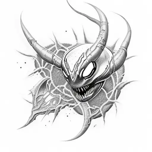 anti-venom in space tattoo design idea
