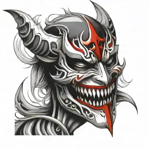 Ichigo hollow mask tattoo design idea