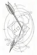 dart arrow tattoo design idea