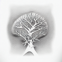 Ash tree tattoo design idea