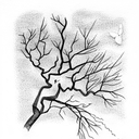 Ash tree tattoo design idea