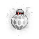 grenade scoop tattoo design idea
