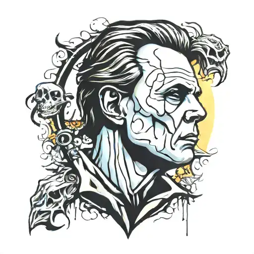 halloween michael myers  tattoo design idea