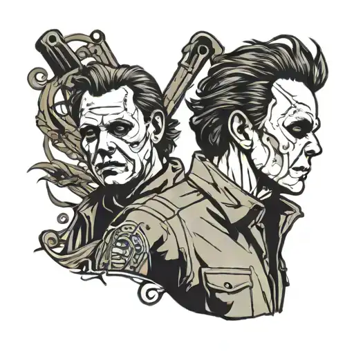 michael myers  tattoo design idea