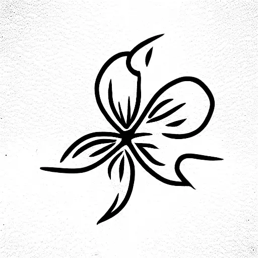 4 Leaf Clover tattoo design idea