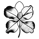 4 Leaf Clover tattoo design idea